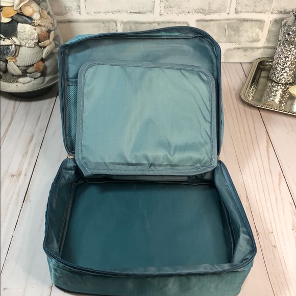 Travel Season Toiletry Travel Bag in Navy or Teal - Picture 9 of 16